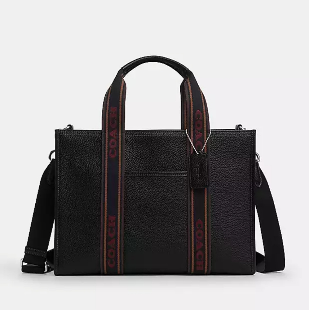 New! 🎁Best Seller! Smith Tote in Silver/Black - Picture 1 of 6